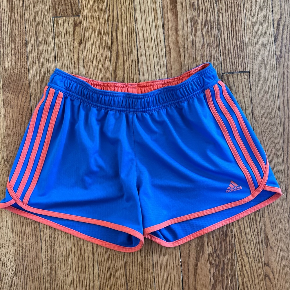 Adidas Blue and Pink Athletic Shorts Size M